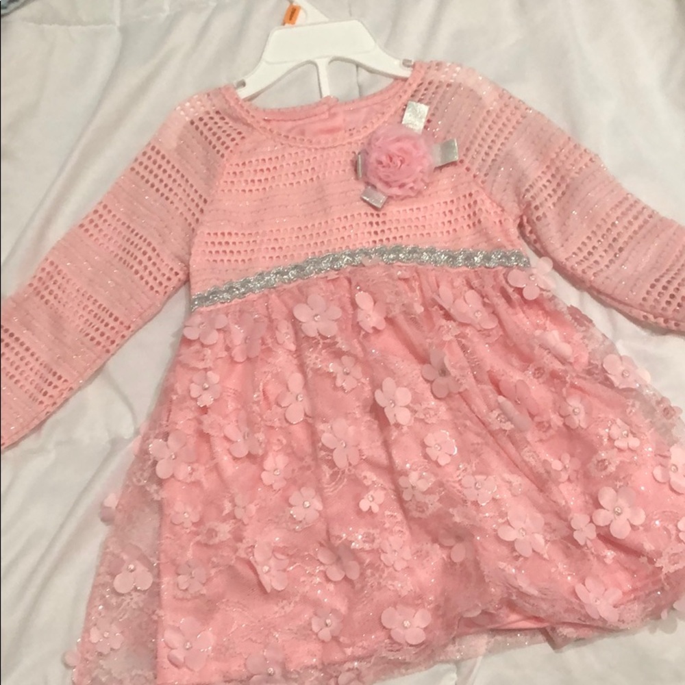 Pink flower dress